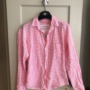 Frank & Eileen Linen Shirt Women's Pink Checked